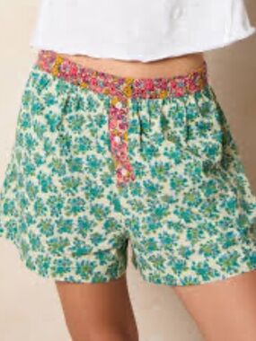 NATURAL LIFE COTTON MIXED PATTERN DITSTY FLORAL BOHO CASUAL BOXER SHORTS XL NWT